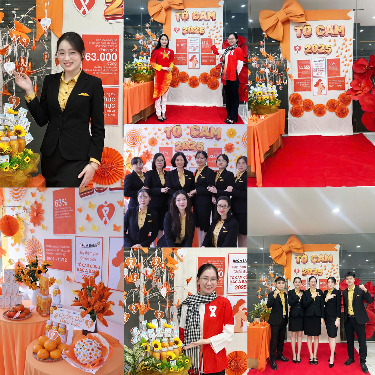 CBNV tại BAB - chi nhánh Đông Anh (Hà Nội) và Hà Nam (cũ) hào hứng check-in tại góc cam