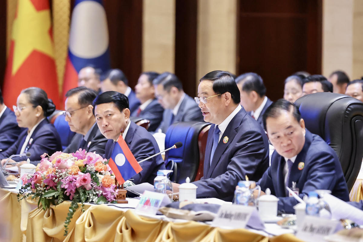 Thủ tướng Chính phủ Lào Sonexay Siphandone cho biết sẽ chỉ đạo Phân ban Uỷ ban liên chính phủ Lào – Việt tạo bước đột phá, đi vào chiều sâu triển khai thực hiện tốt thoả thuận và chỉ đạo cấp cao trên tất cả các lĩnh vực - Ảnh: VGP/Nhật Bắc