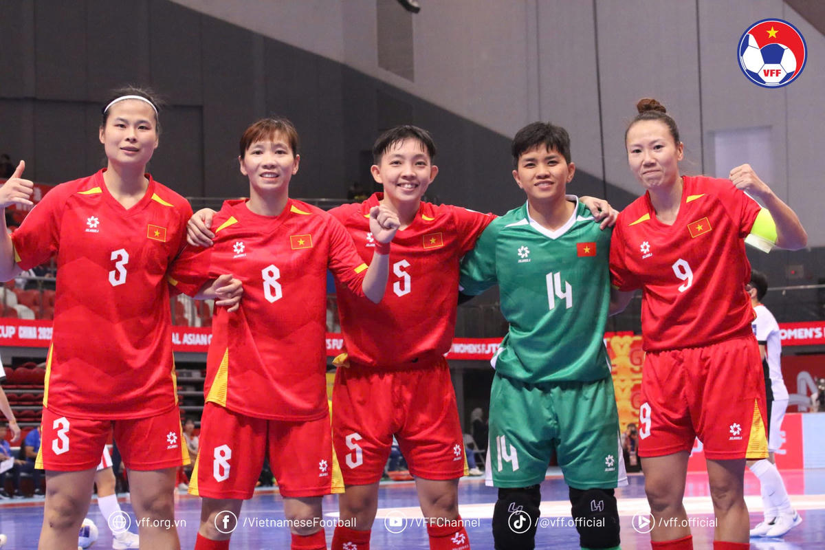 ĐT futsal nữ tại VCK futsal nữ châu Á 2025. Ảnh VFF.