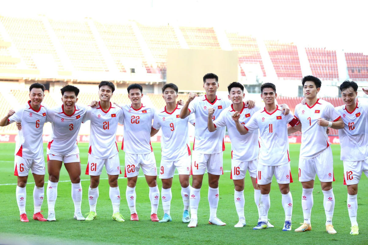 Các cầu thủ U22 Việt Nam.Ảnh: VFF.
