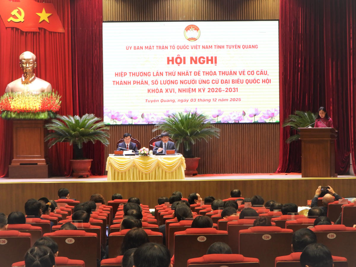 Hội nghị hiệp thương lần thứ nhất về công tác bầu cử. Ảnh: Đ.S.