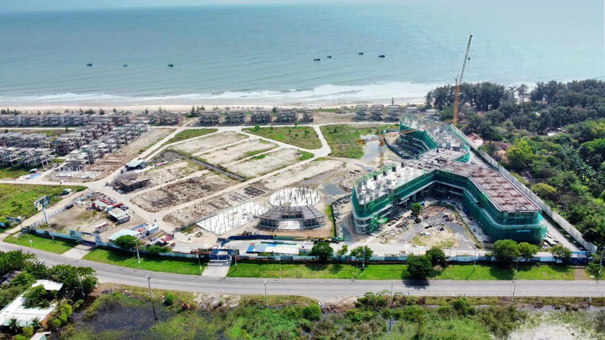 Charm Resort Hồ Tràm đang tích cực thi công các hạng mục thuộc phân khu một cũng như Goco spa