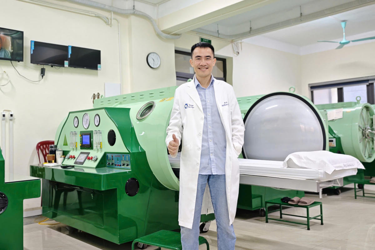 Bác sĩ Nguyễn Huy Hoàng,
Hội Y học Dưới nước và Oxy cao áp Việt Nam. Ảnh: NVCC