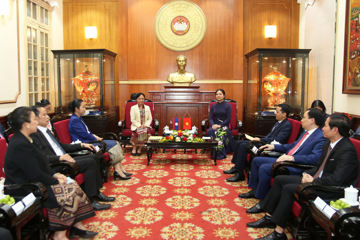 Quang cảnh buổi tiếp.