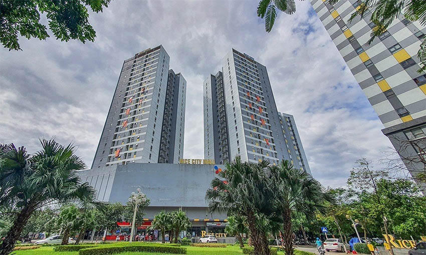 Nhà ở xã hội Rice City tại khu đô thị Tây Nam Linh Đàm. Ảnh: H.Giang