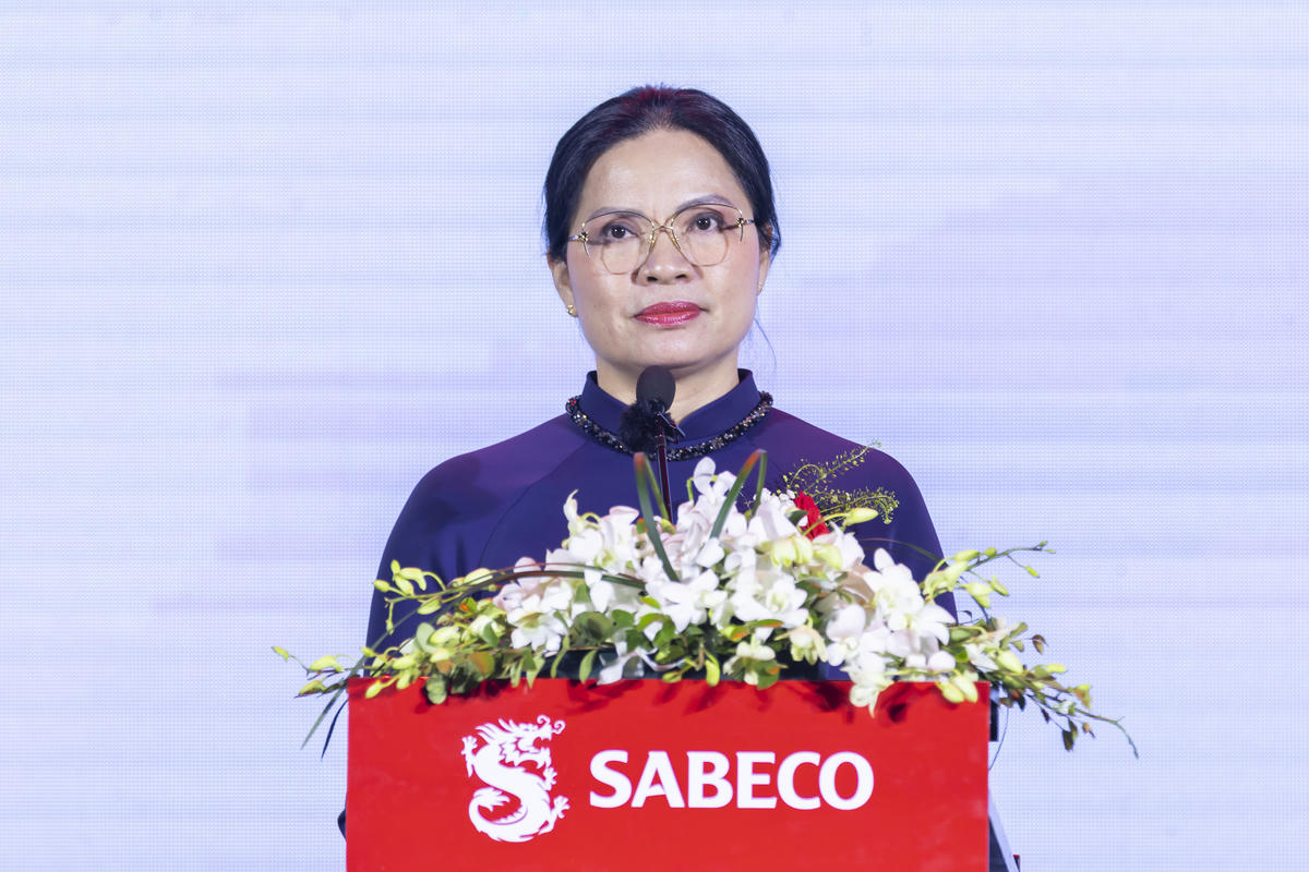 Phó Chủ tịch UBTƯ MTTQ Việt Nam Hà Thị Nga phát biểu tại buổi lễ. Ảnh: Quang Vinh