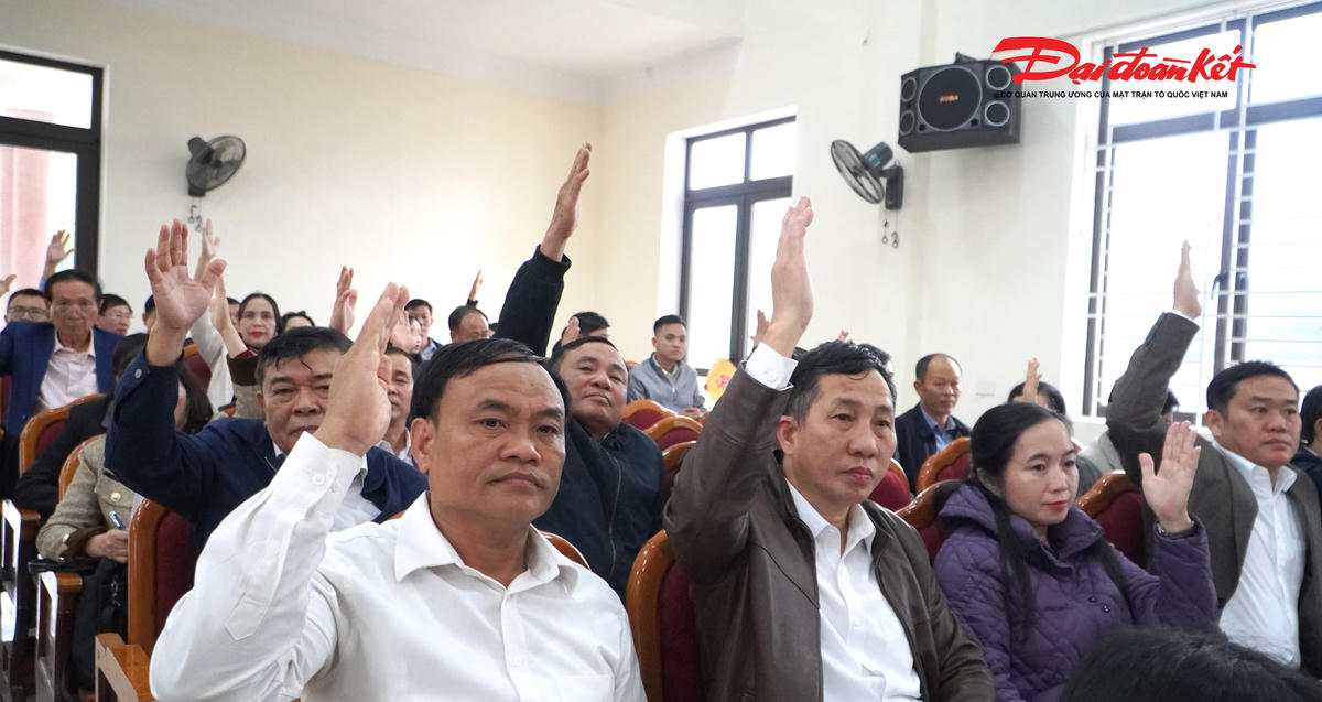 Đại biểu hiệp thương&nbsp;cơ cấu, thành phần, số lượng người được giới thiệu ứng cử ĐBQH khoá XVI. Ảnh: HN.