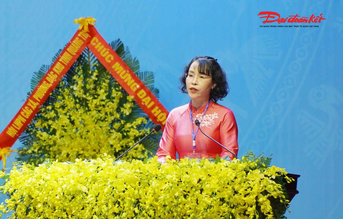 Bà Nguyễn Thị Bích Thủy được chỉ định tiếp tục giữ chức Chủ tịch Hội LHPN tỉnh Quảng Trị nhiệm kỳ 2025-2030. Ảnh: X.T.