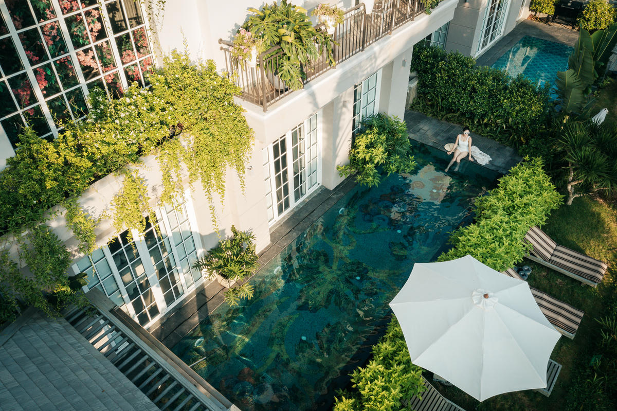 Ảnh chụp thực tế tại biệt thự mẫu Central Island. Ảnh: MP