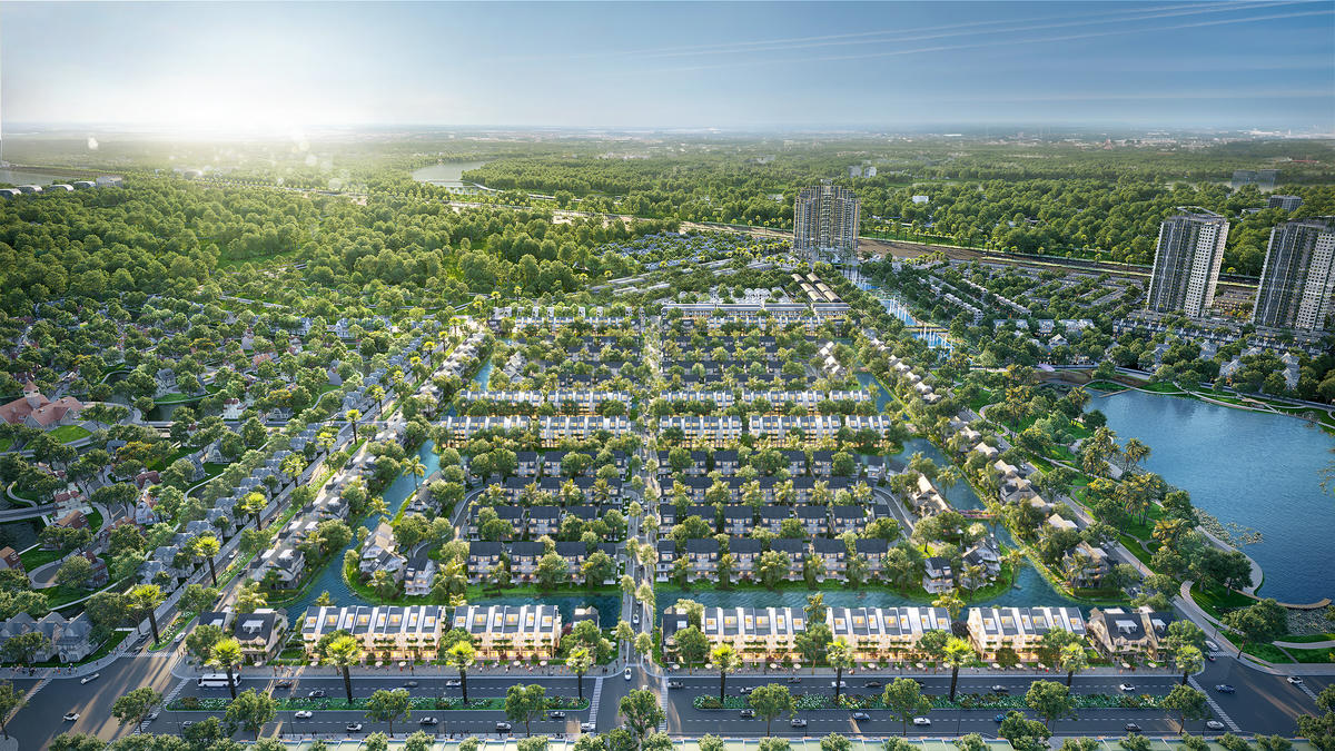 Central Island nằm tại vị trí trung tâm của đại đô thị Eco Central Park. Ảnh: ECP