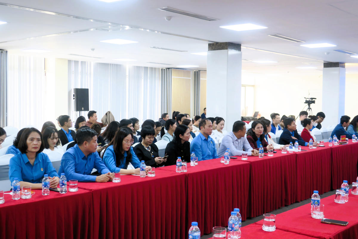 Cán bộ, đoàn viên công đoàn tham dự Hội nghị. Ảnh: ĐT. 