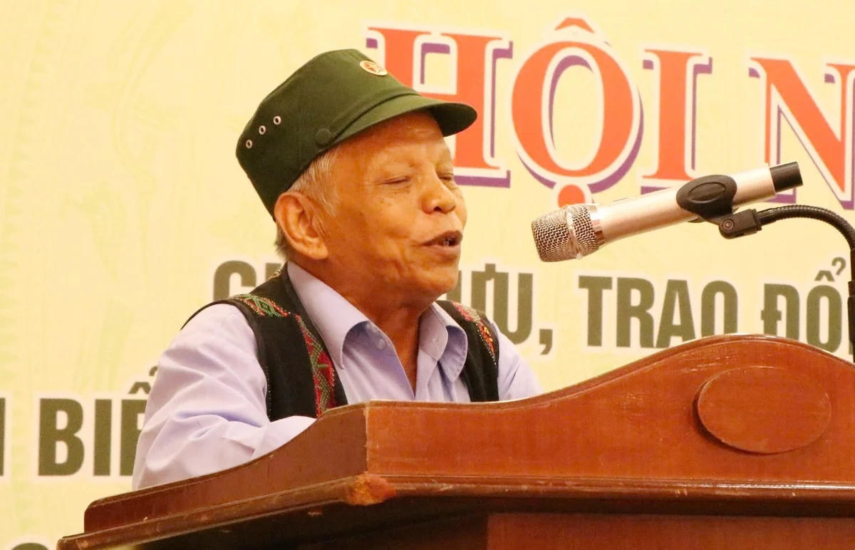 Già làng Nguyễn Hoài Nam. Ảnh: V.D.