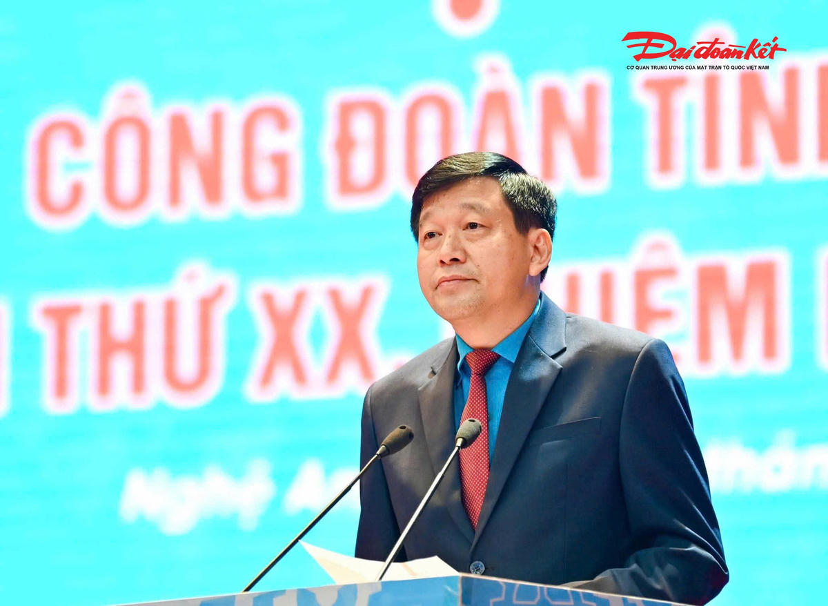 Ông Kha Văn Tám – Phó Chủ tịch Uỷ ban MTTQ, Chủ tịch Liên đoàn Lao động tỉnh Nghệ An khóa XIX, tiếp tục được tín nhiệm bầu giữ chức Chủ tịch Liên đoàn Lao động tỉnh khóa XX, nhiệm kỳ 2025-2030. Ảnh: ĐB