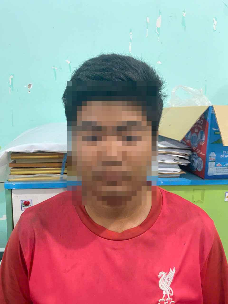 N.H.S. tại cơ quan công an. (ảnh: HĐ)