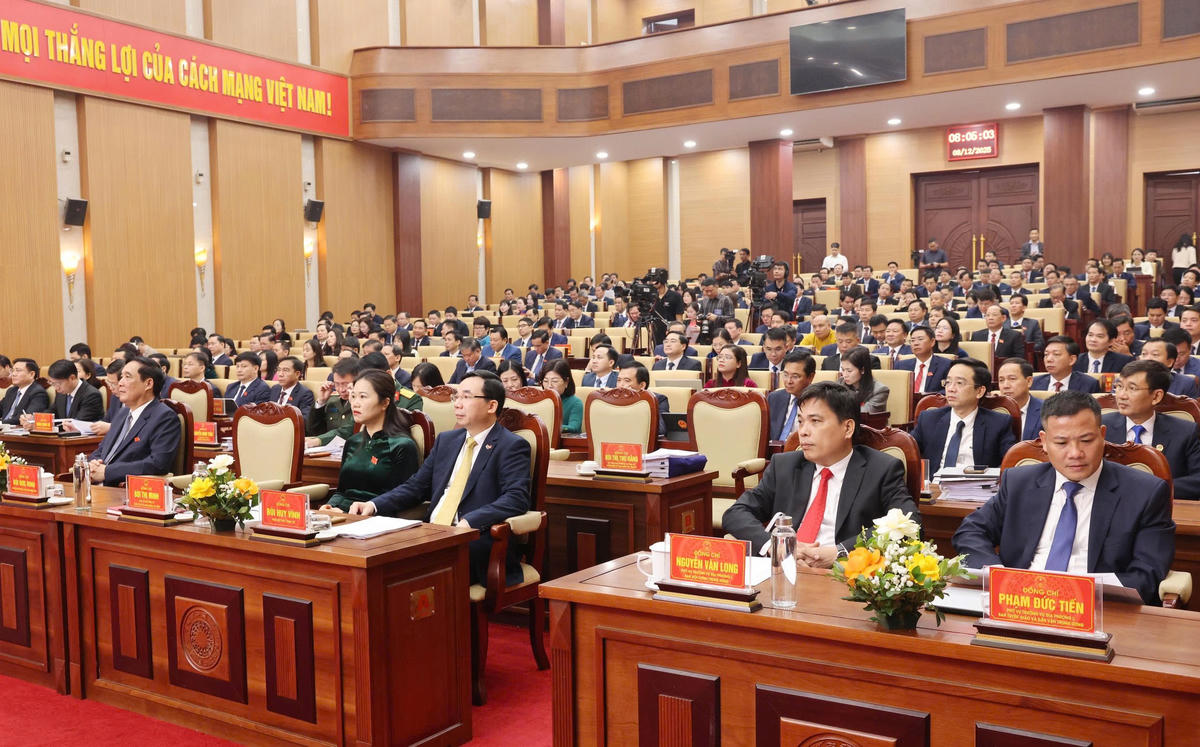 Kỳ họp cuối năm HĐND tỉnh diễn ra sáng nay (8/12). Ảnh CTV