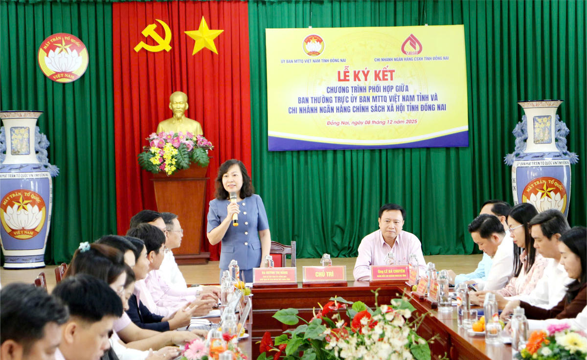 Ủy ban MTTQ Việt Nam tỉnh Đồng Nai tuyên truyền và giám sát tốt, góp phần quan trọng nâng cao chất lượng tín dụng chính sách. Ảnh: L.N