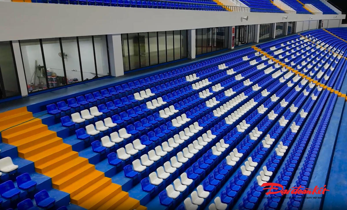 Khu vực khán đài được thiết kế khoa học, thuận lợi cho khán giả theo dõi. Ảnh: Toán Nguyễn