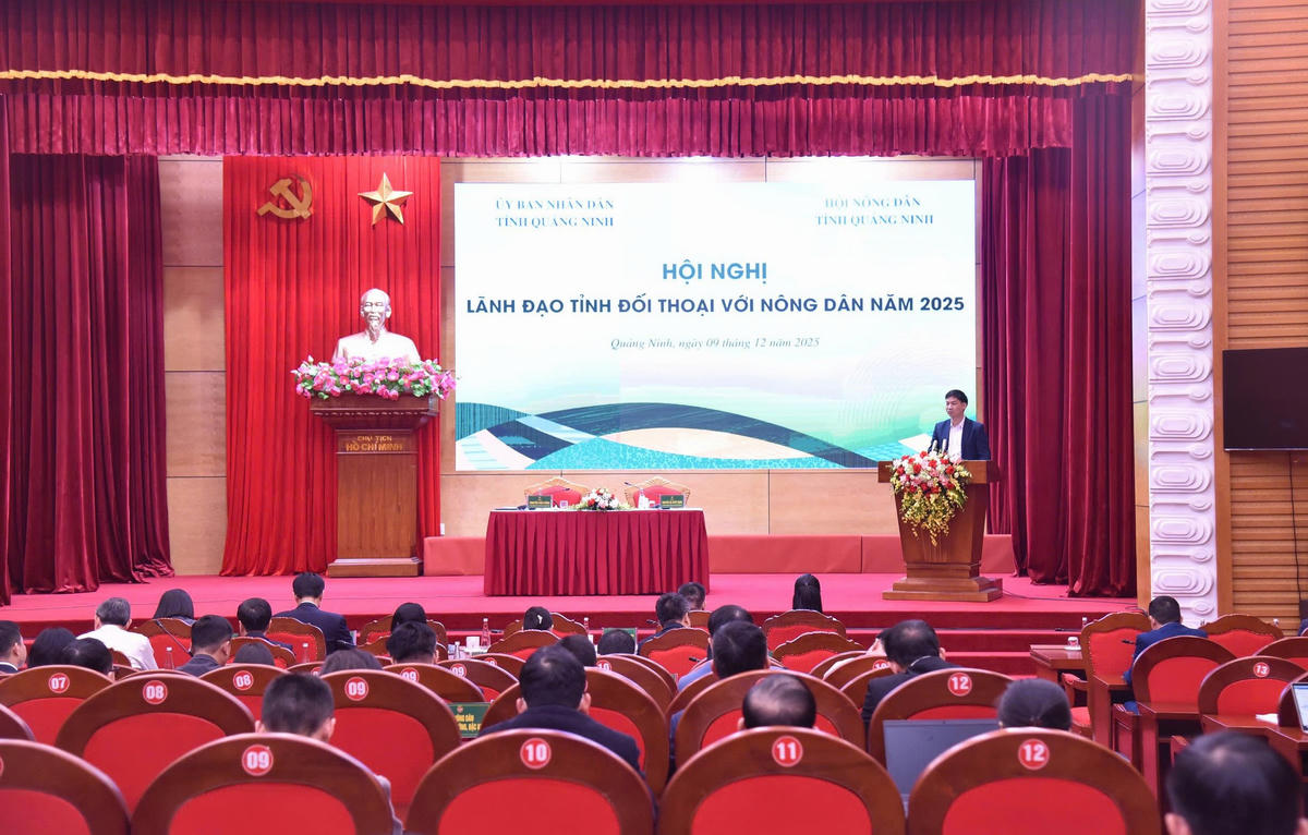 Phó Chủ tịch UBND tỉnh Quảng Ninh Nguyễn Văn Công chủ trì hội nghị. Ảnh: Ngọc Anh.