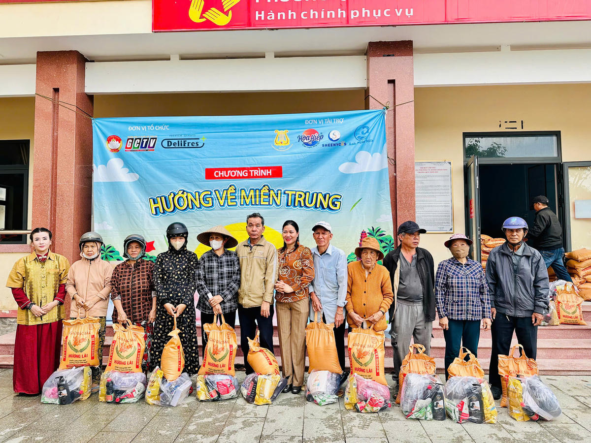 Chương trình "Hướng về miền Trung" do GCTV phối hợp tổ chức. Ảnh: BTC