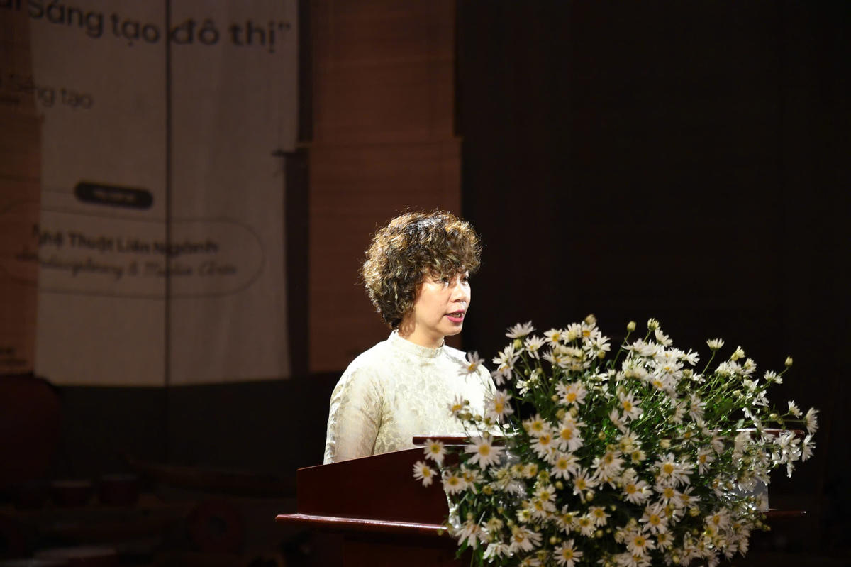 Ban tổ chức&nbsp;công bố Khung hoạt động Lễ hội Thiết kế Sáng tạo Hà Nội 2026 và Ra mắt mạng lưới không gian sáng tạo Hà Nội. Ảnh: Phạm Sỹ.