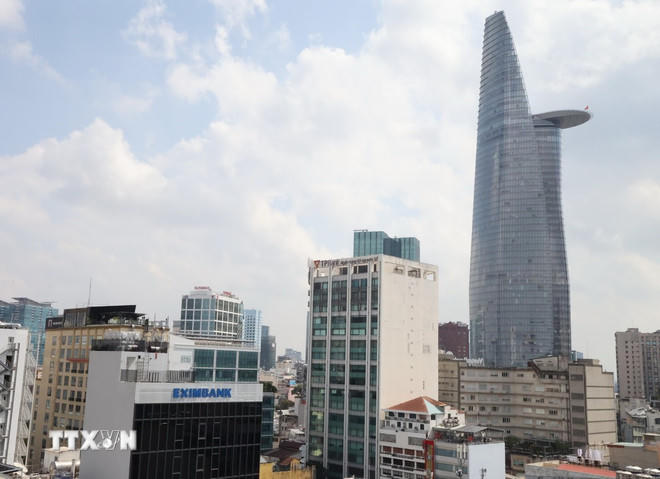 Tháp tài chính Bitexco ở Thành phố Hồ Chí Minh. (Ảnh: Hứa Chung/TTXVN)