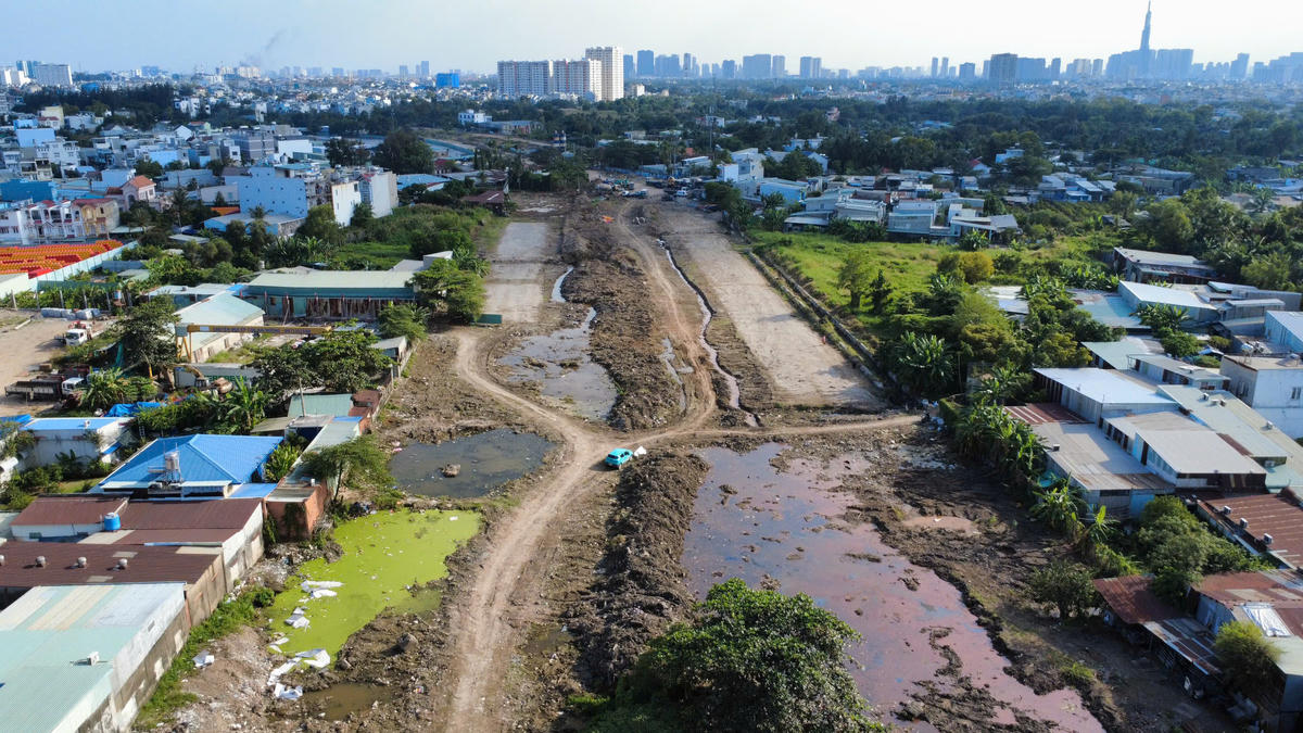 Khi hoàn thành, Vành đai 2 TP Hồ Chí Minh được kỳ vọng sẽ giải quyết ùn tắcm giảm áp lực giao thông ở nhiều tuyến đường. Ảnh: Đ.Xá.