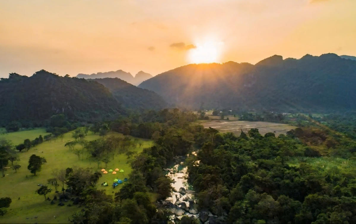 Bản Còi Đá, xã Kim Ngân (Quảng Trị) hiện có 80 hộ đồng bào Bru Vân Kiều sinh sống. Ảnh: CTV