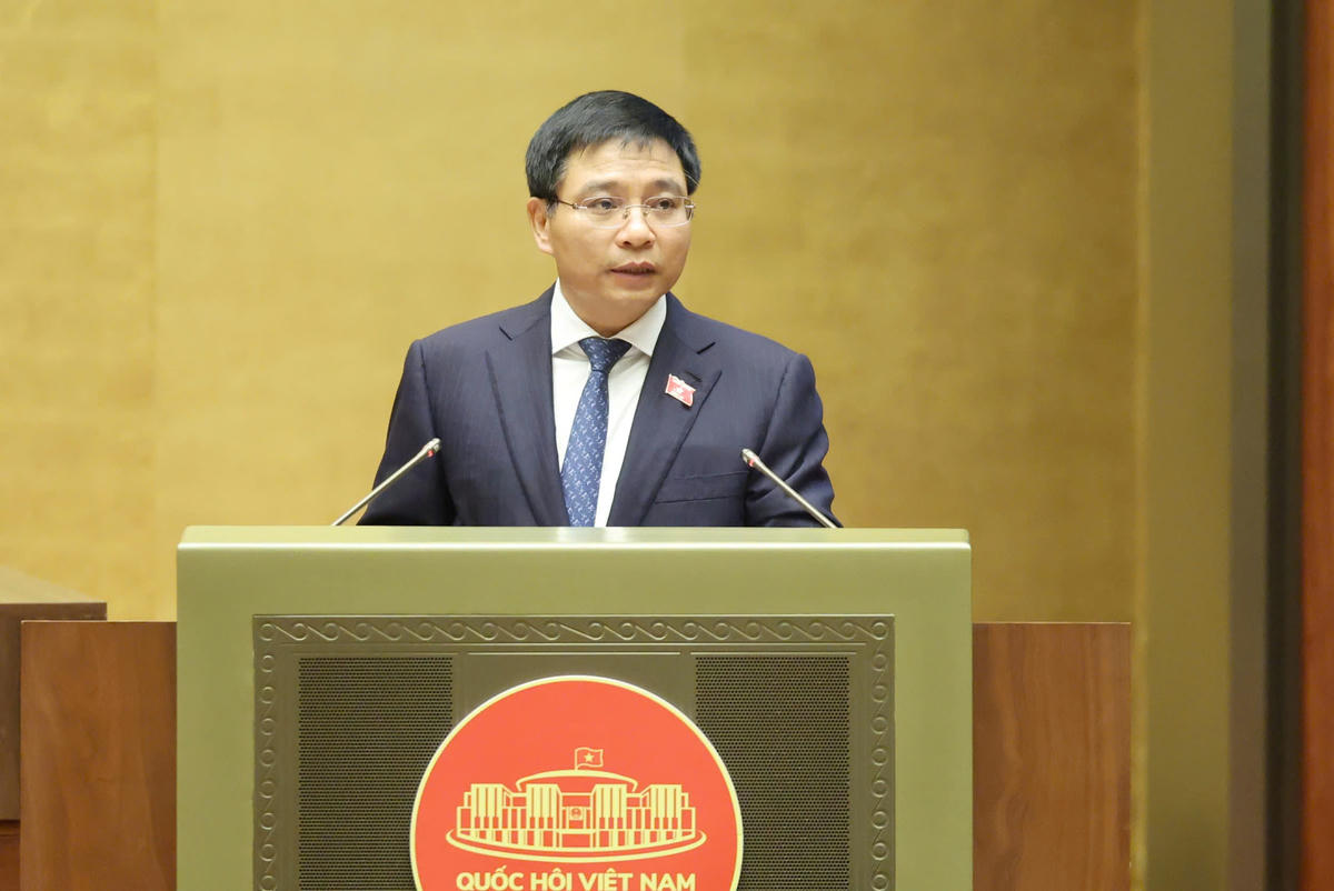 Bộ trưởng Bộ Tài chính Nguyễn Văn Thắng. Ảnh Quang Vinh