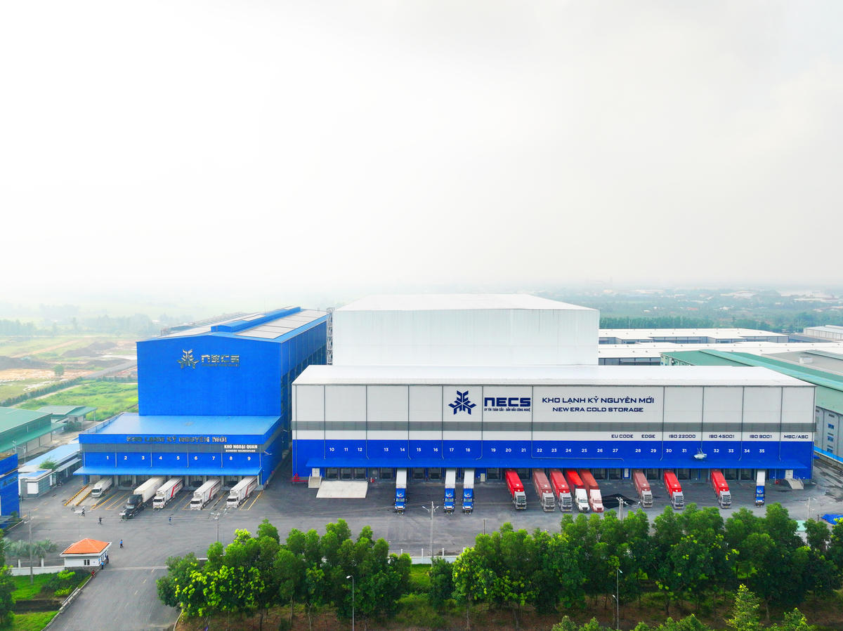 Toàn cảnh bên ngoài&nbsp;kho lạnh hiện đại bậc nhất Đông Nam Á vừa khánh thành ở Tây Ninh.