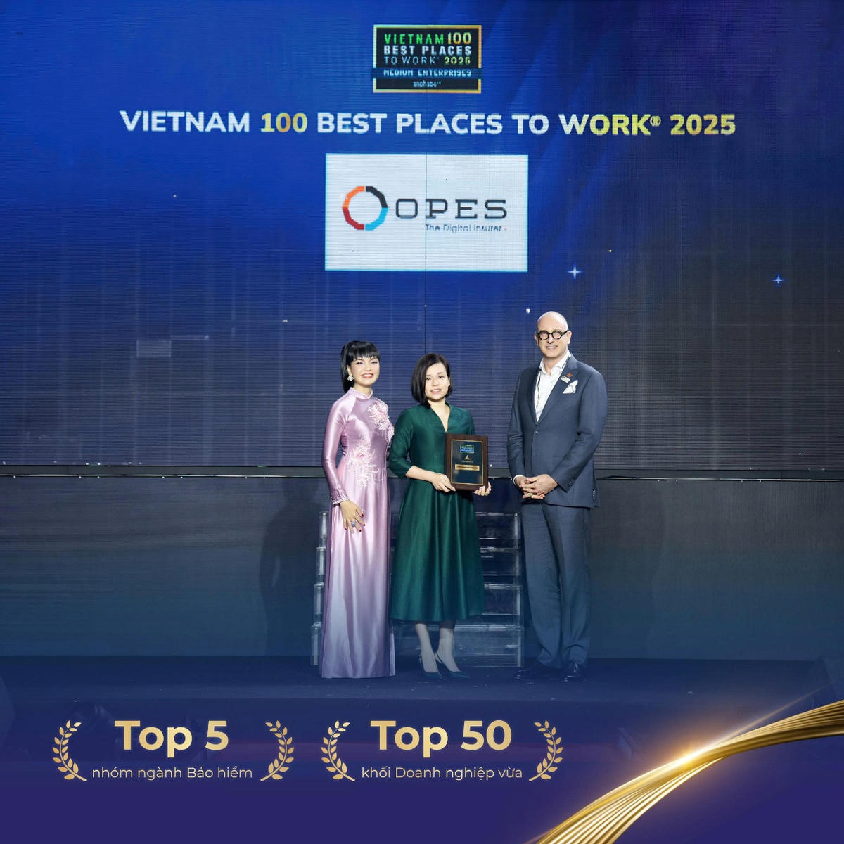 OPES đã giành nhiều giải thưởng uy tín trong lĩnh vực nhân sự.