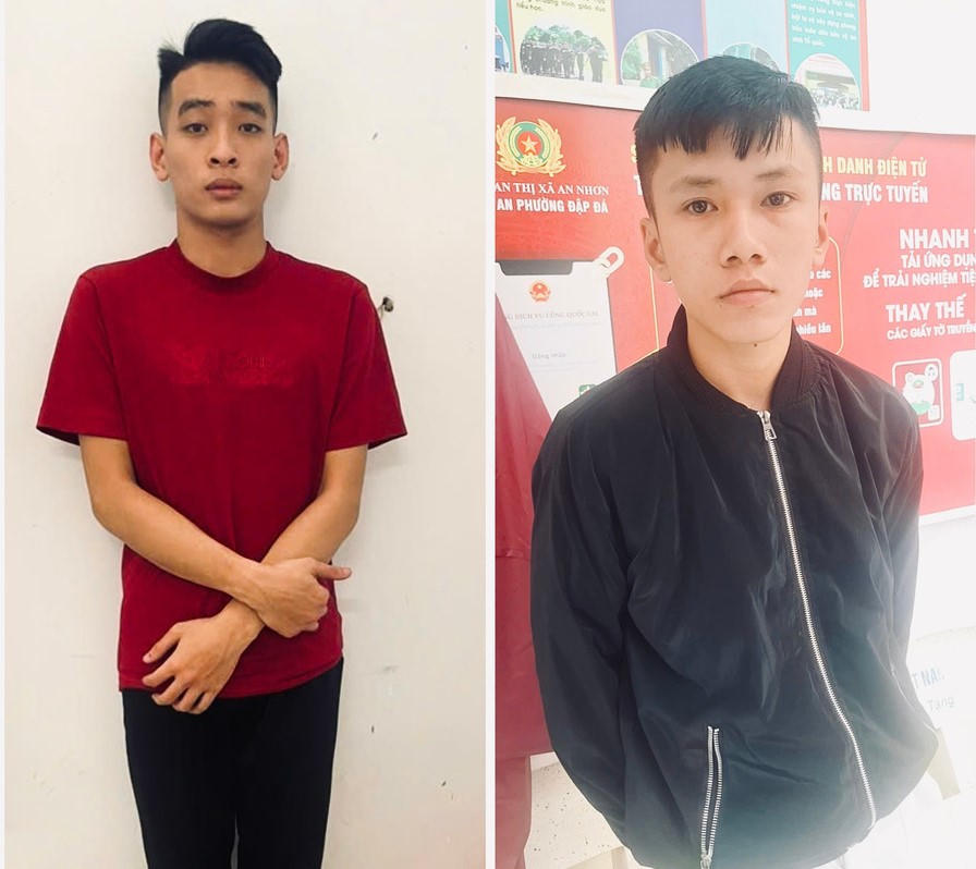 Các đối tượng tại cơ quan Công an. Ảnh: CA Gia Lai.