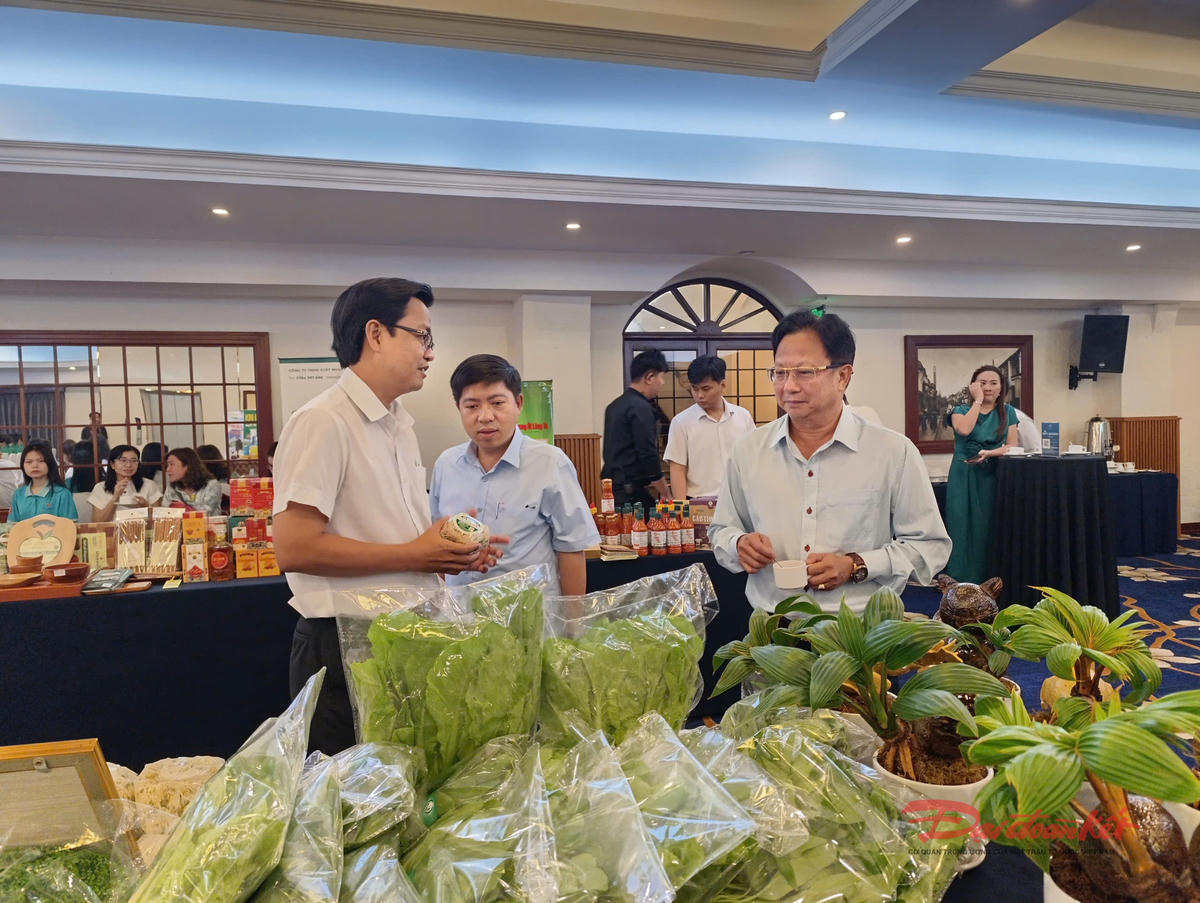 Các sản phẩm nông nghiệp chất lượng cao của TP Hồ Chí Minh thường xuyên được giới thiệu tại các sự kiện thời gian gần đây. Ảnh: Hồng Phúc.