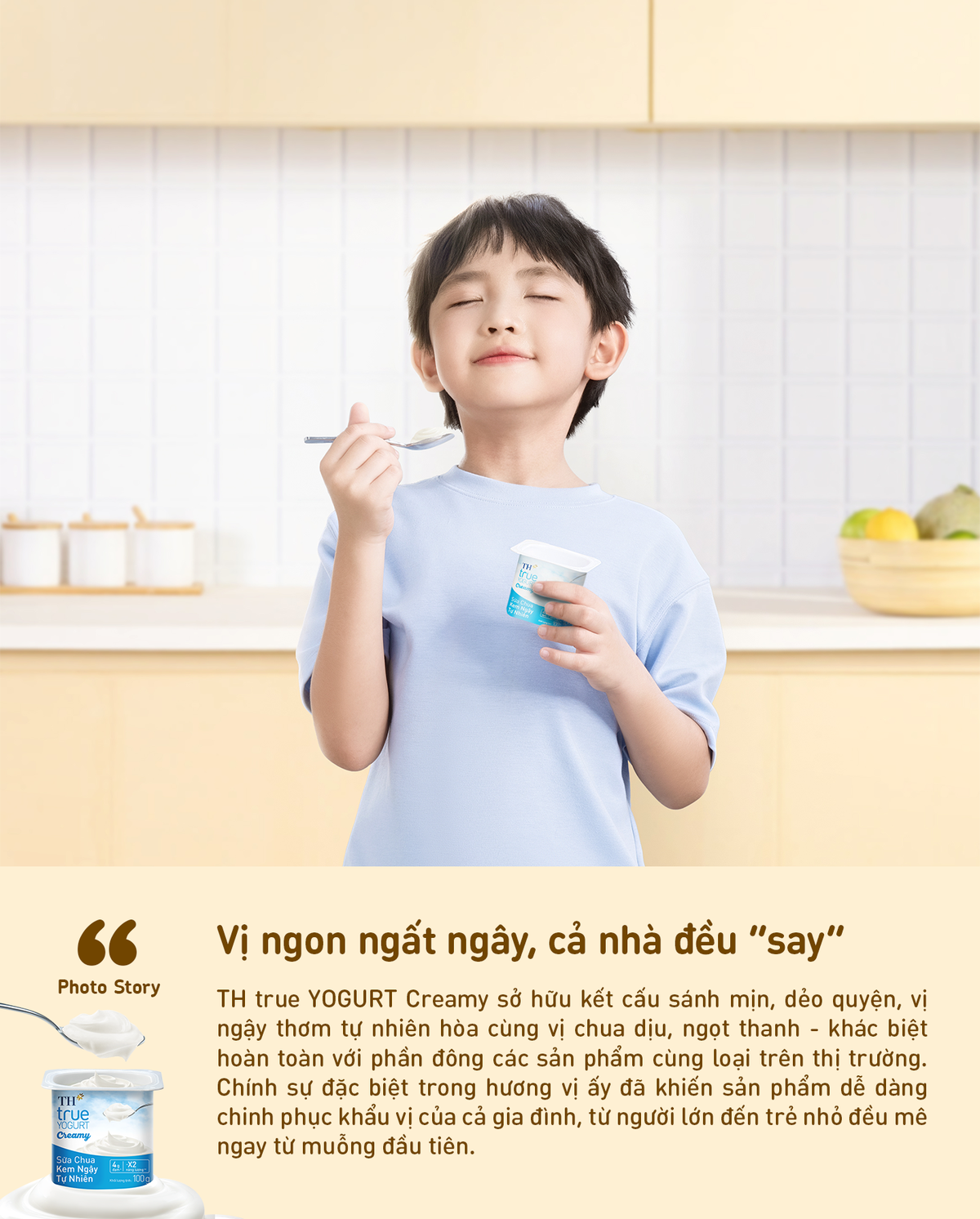 TH true YOGURT Creamy – Món tráng miệng không thể thiếu cho bữa ngon trọn vẹn