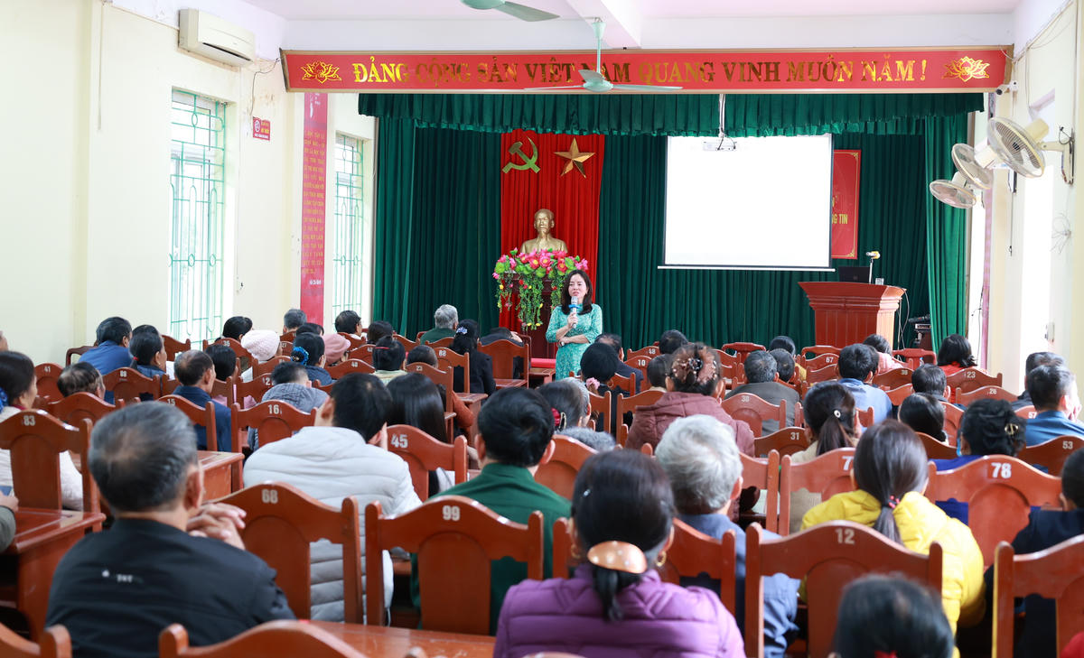 Toàn cảnh buổi tập huấn. Ảnh: thieuhoa.thanhhoa.gov.vn