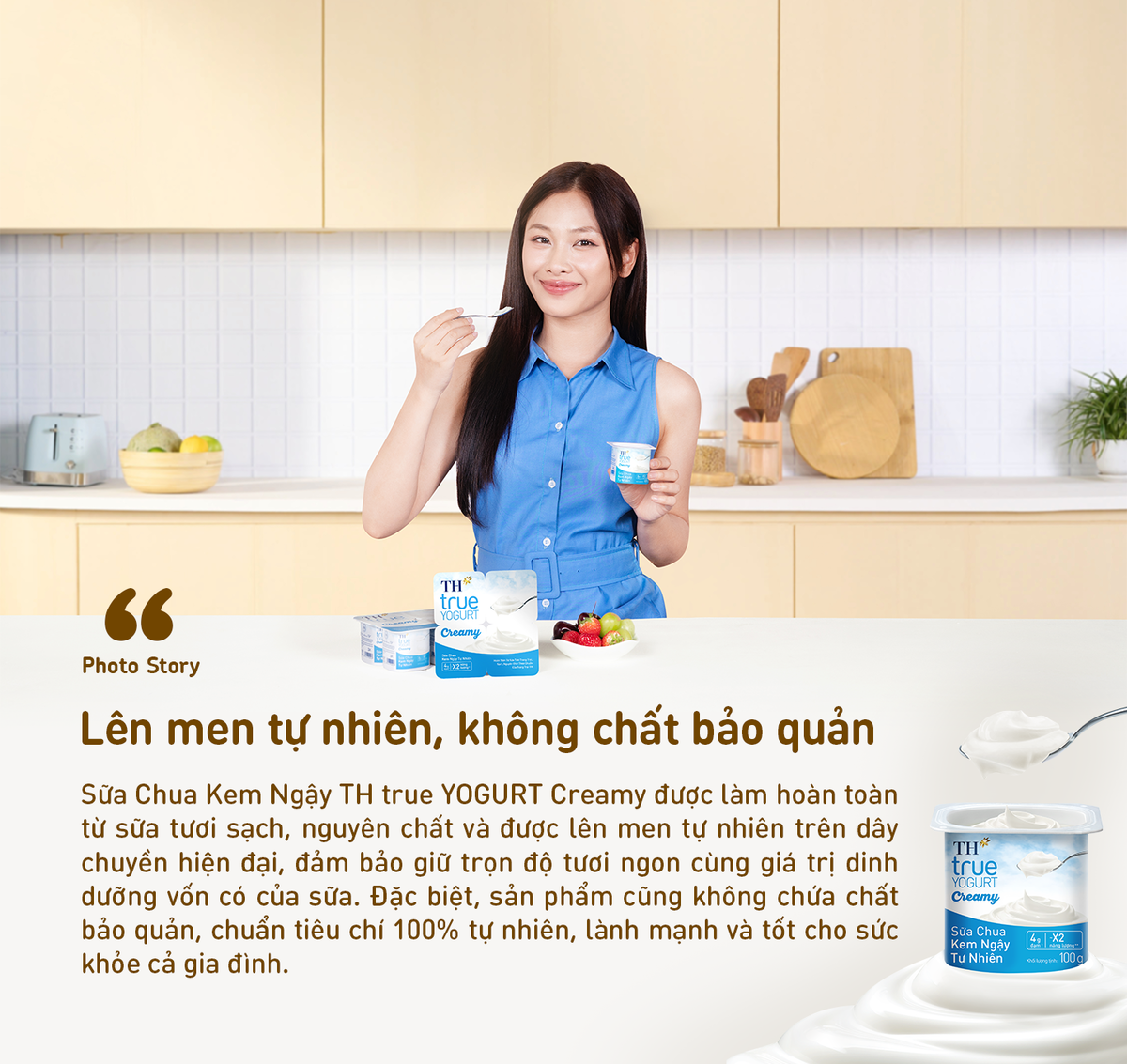 TH true YOGURT Creamy – Món tráng miệng không thể thiếu cho bữa ngon trọn vẹn