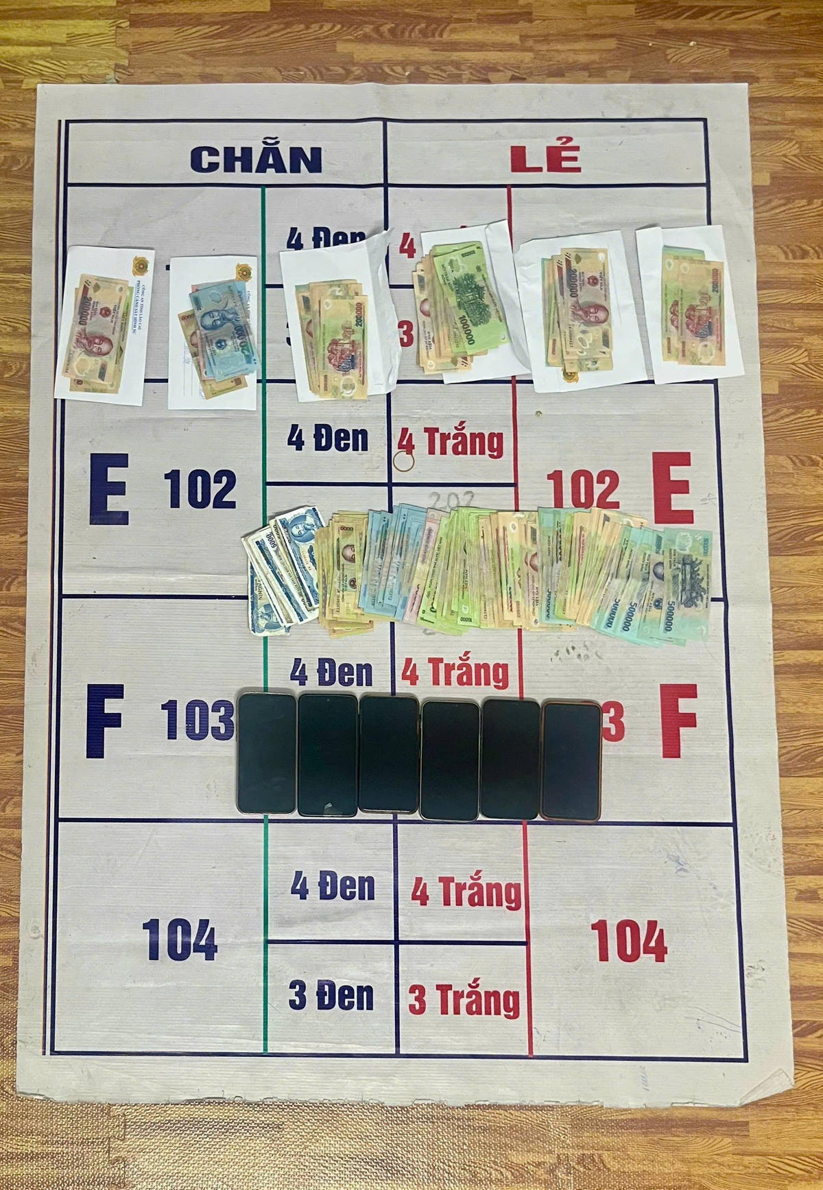 Tang vật của vụ việc. Ảnh: Quỳnh Trang.