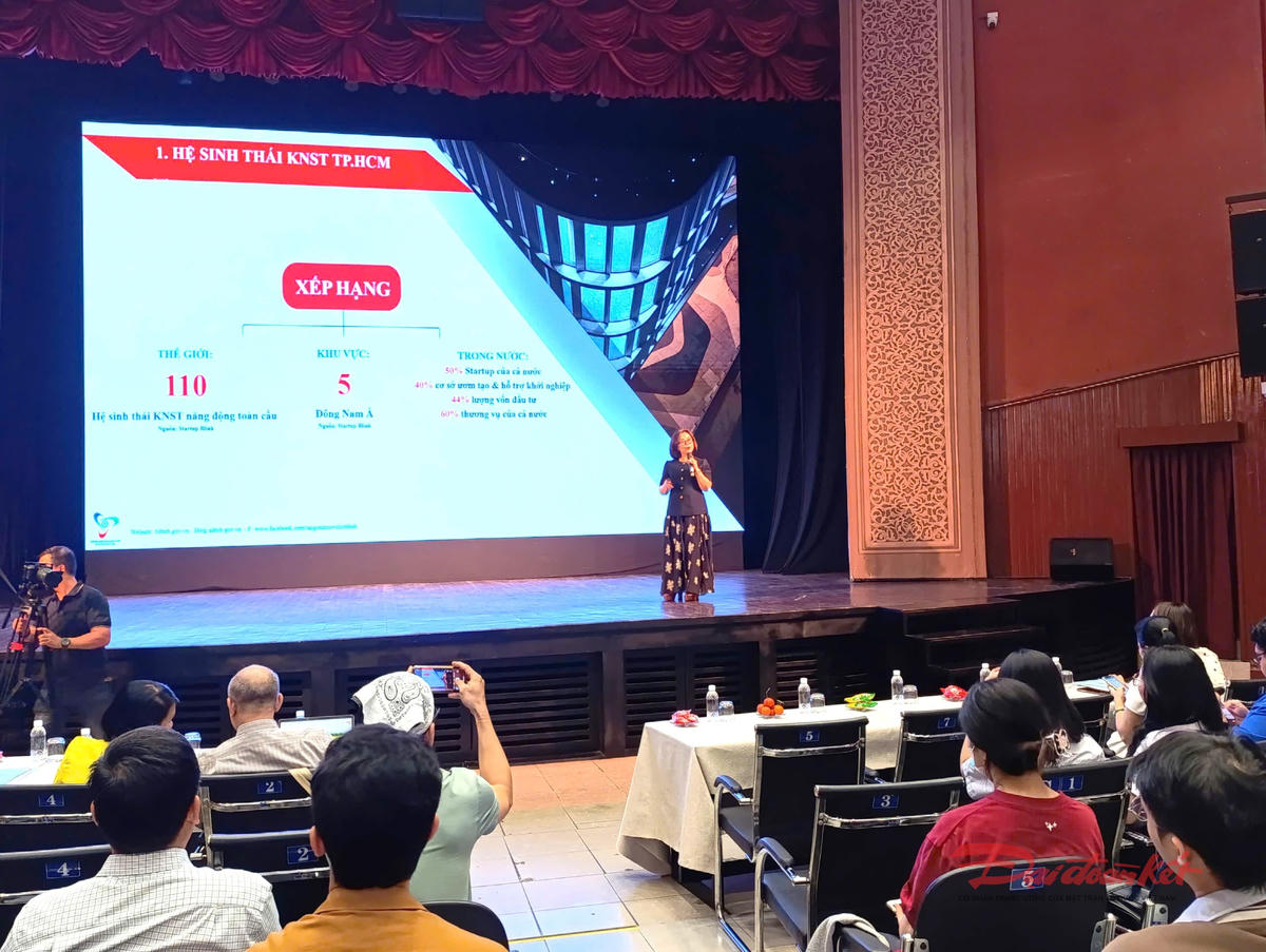 Hội nghị thu hút hơn 500 sinh viên, thanh niên tham gia tìm hiểu các lĩnh vực khuyến khích khởi nghiệp của thành phố. Ảnh: Hồng Phúc.&nbsp;