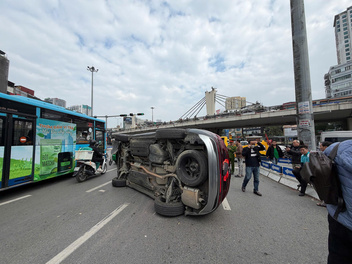 Hiện trường vụ tai nạn.