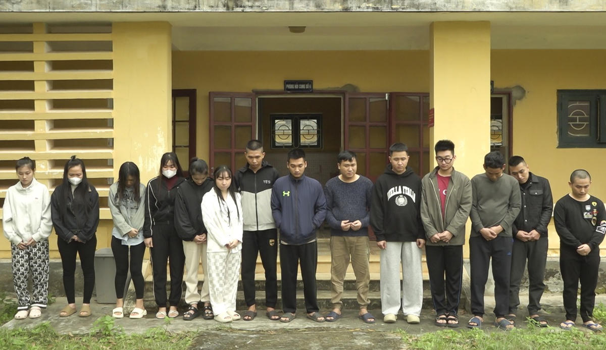 Các đối tượng bị bắt giữ. Ảnh: CAQT