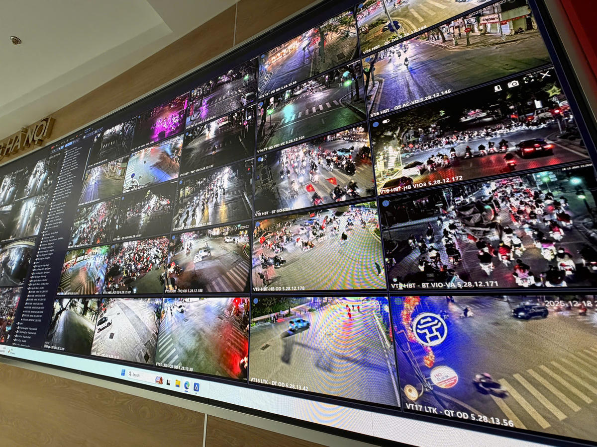 Hệ thống Camera AI trên các tuyến đường của Thủ đô.