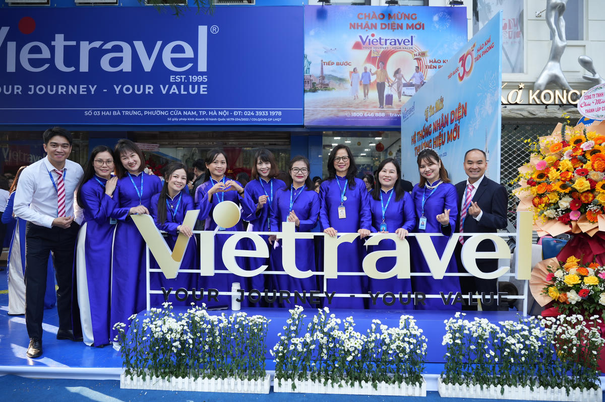 Vietravel ra mắt nhận diện thương hiệu mới, đánh dấu 30 năm phát triển - vươn mình cùng đất nước