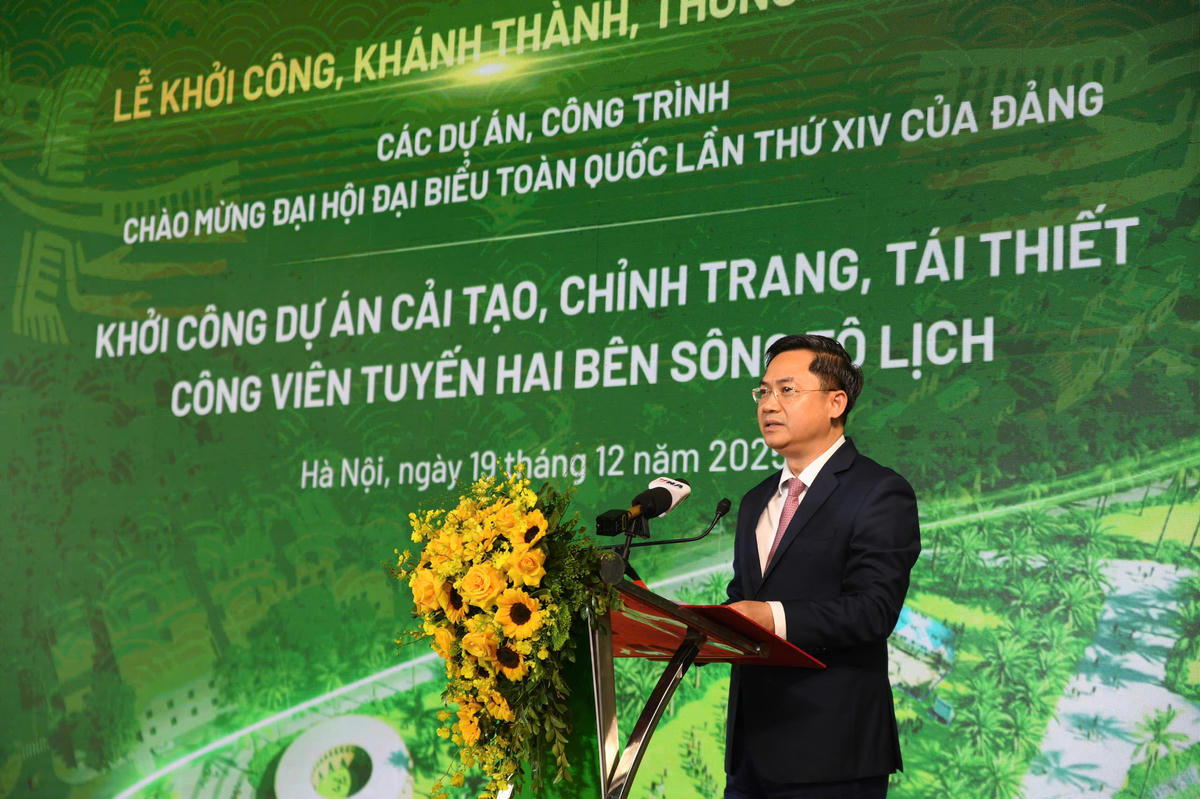 Ông Hà Minh Hải - Trưởng Ban Tổ chức Thành ủy Hà Nội phát biểu. Ảnh: Phạm Sỹ.