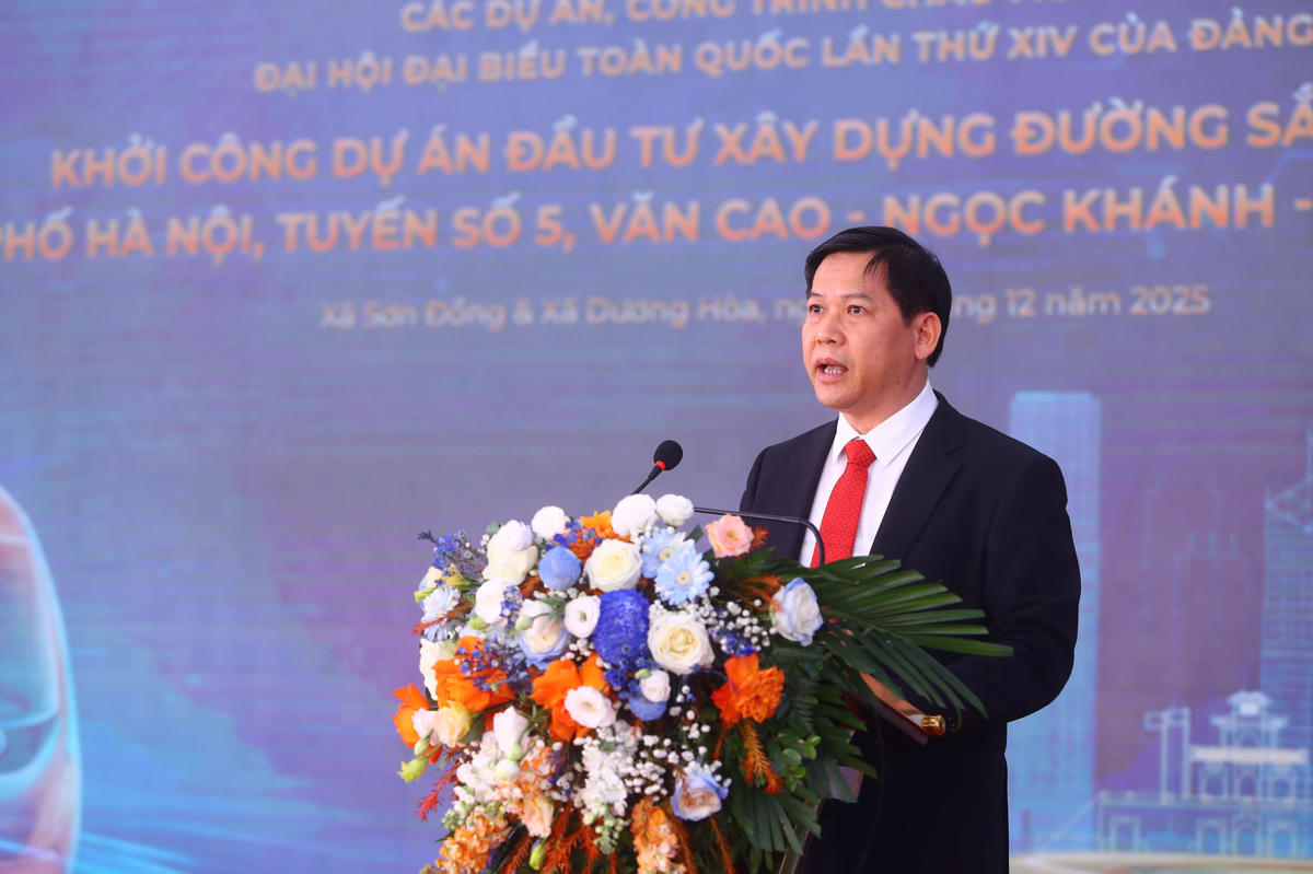 Ông Đặng Việt Trung, Phó Trưởng Ban quản lý đường sắt đô thị Hà Nội. Ảnh: Lê Khánh