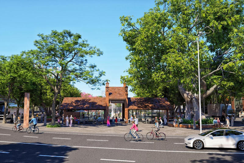 Dự án sẽ tôn vinh văn hóa truyền thống Việt Nam qua nhiều hạng mục thiết kế cảnh quan. Ảnh: Phạm Sỹ. 