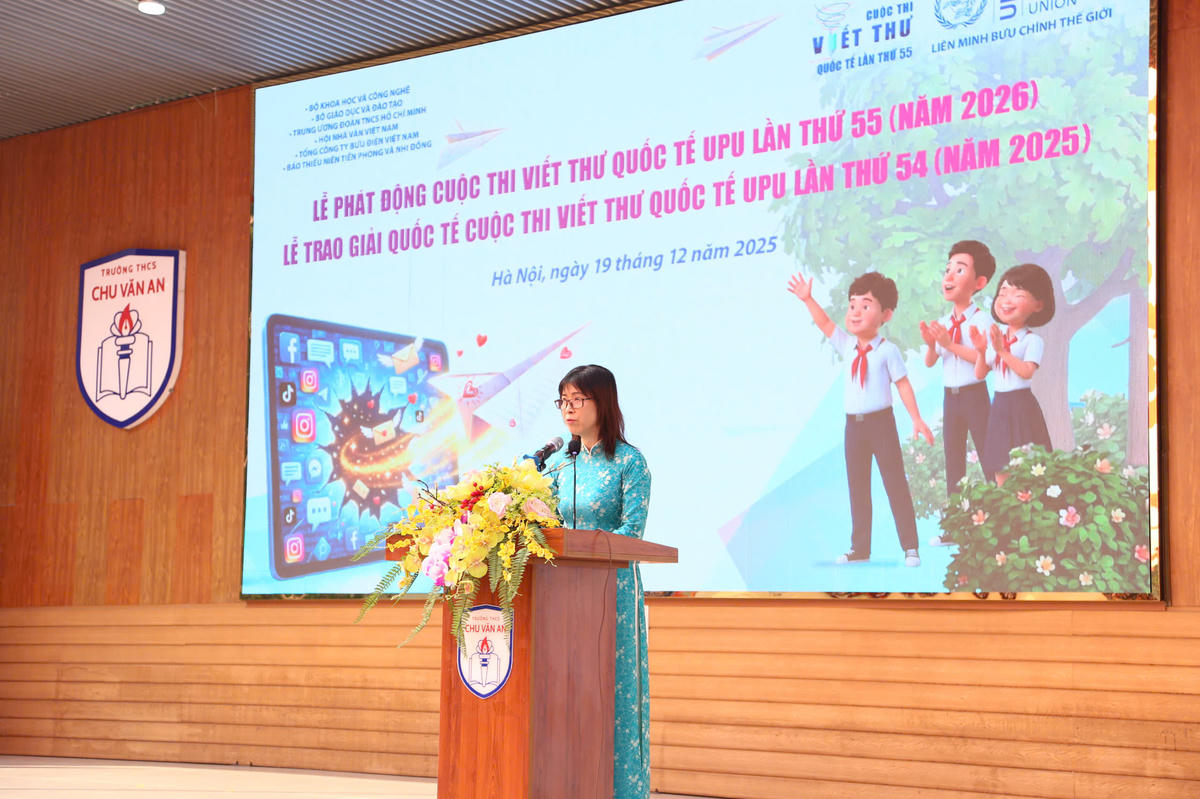 Bà Trần Thanh Hà, Phó Vụ trưởng Vụ Hợp tác Quốc tế, Bộ Khoa học và Công nghệ phát biểu khai mạc.