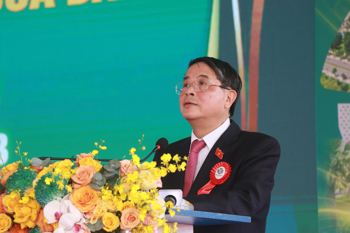 Phó Chủ tịch Quốc hội Nguyễn Đức Hải phát biểu tại buổi lễ. Ảnh Tấn Thành