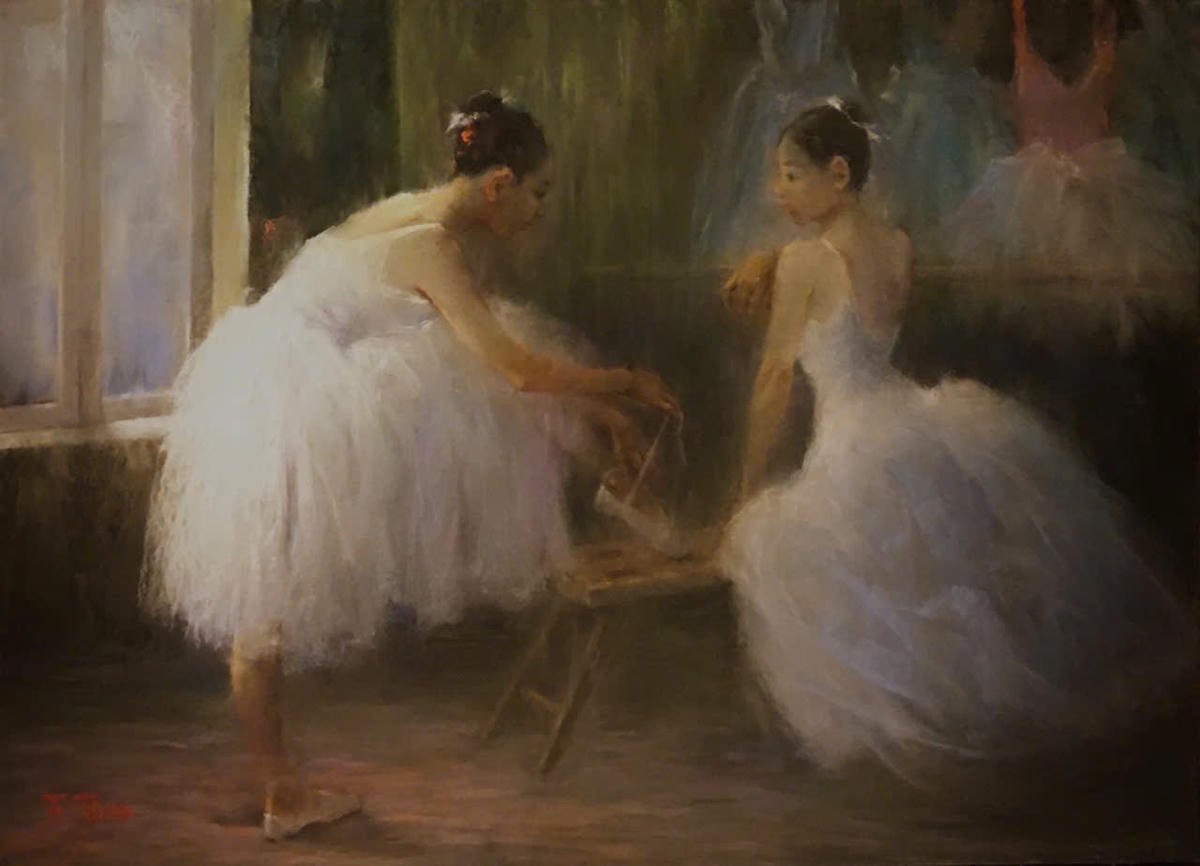 Tác phẩm "Trong căn phòng" trưng bày triển lãm. Ảnh: BTC.