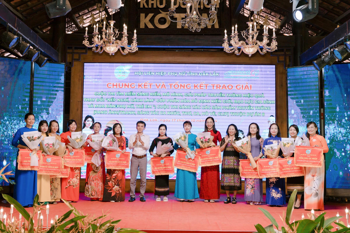 Phụ nữ tỉnh Đắk Lắk được tham gia các cuộc thi tìm kiếm sáng kiến, mô hình, giải pháp truyền thông hiệu quả góp phần nâng cao năng lực trong tuyên truyền, vận động.