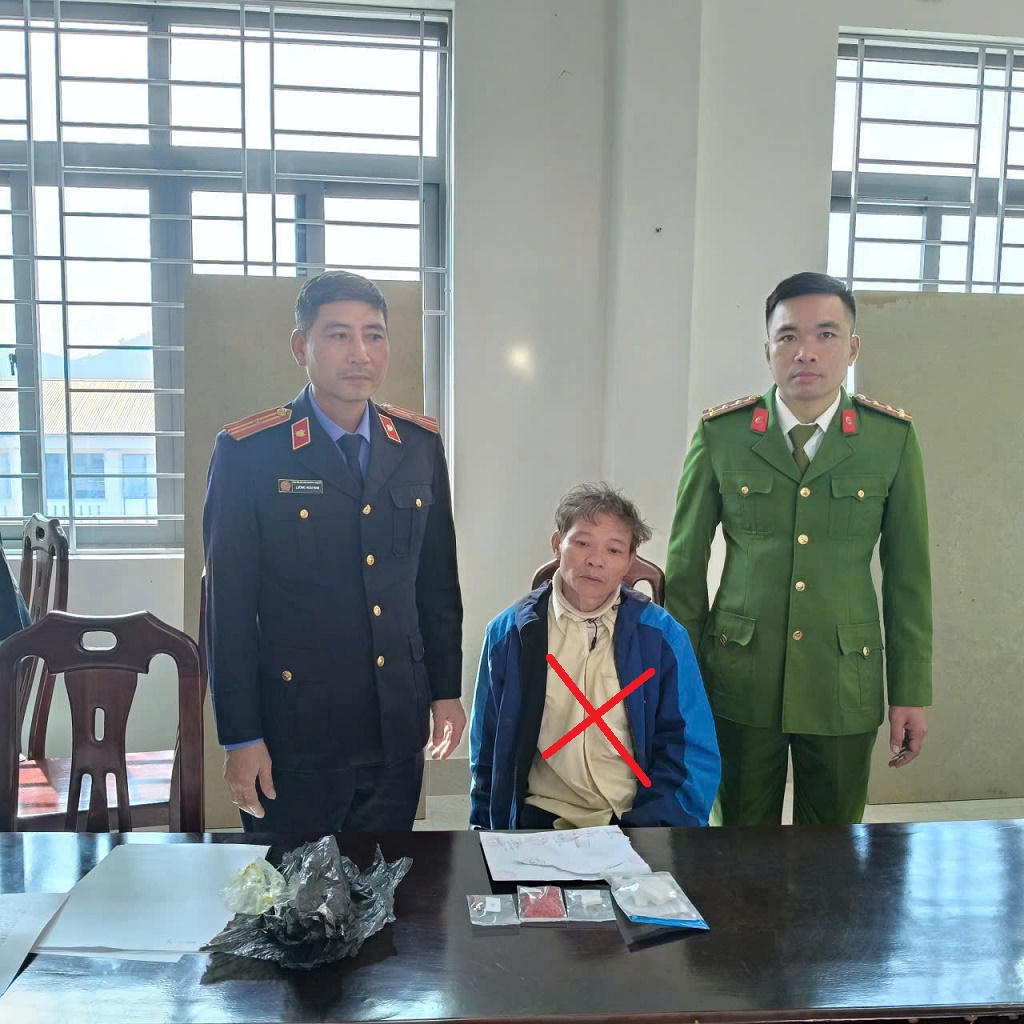 Đối tượng Doãn Văn Hòa tại cơ quan Công an. Ảnh: Công an tỉnh Nghệ An