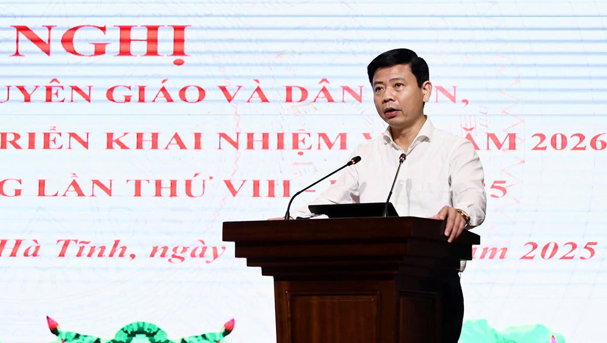 Ông Nguyễn Công Thành, Phó Giám đốc Sở Văn hóa, Thể thao và Du lịch tỉnh Hà Tĩnh.